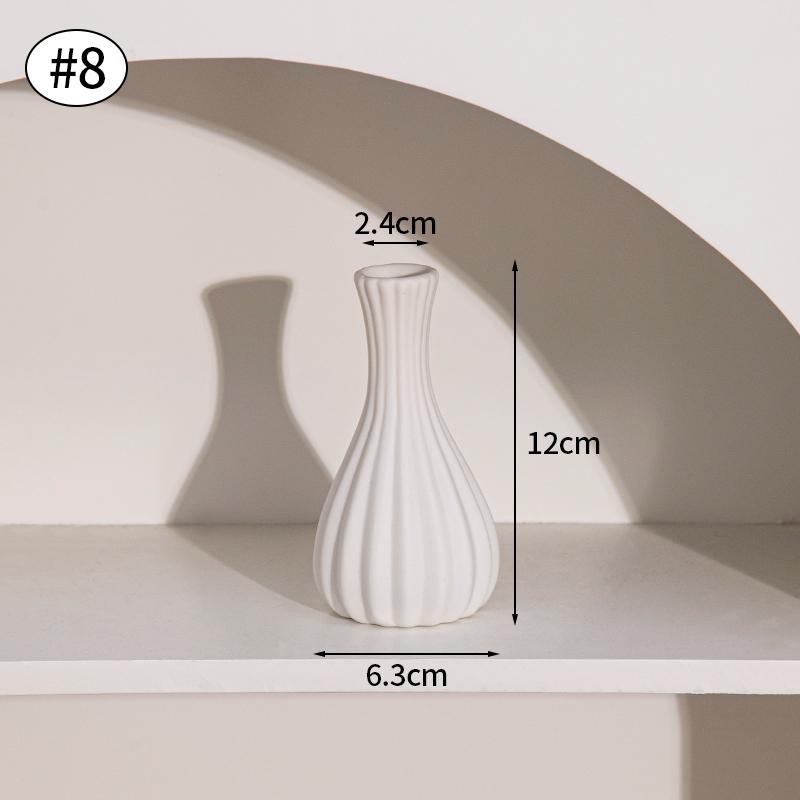 Ceramic Flower Vase Retro Table Decorative Vase Dried Flower Arrangement Pot Home Wedding Gifts Aesthetic Vase Desktop Ornament