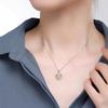 S925 Любящее сердце из стерлингового серебра муассанит ключичное ожерелье Женское легкое роскошное модное универсальное нишевое колье аксессуары