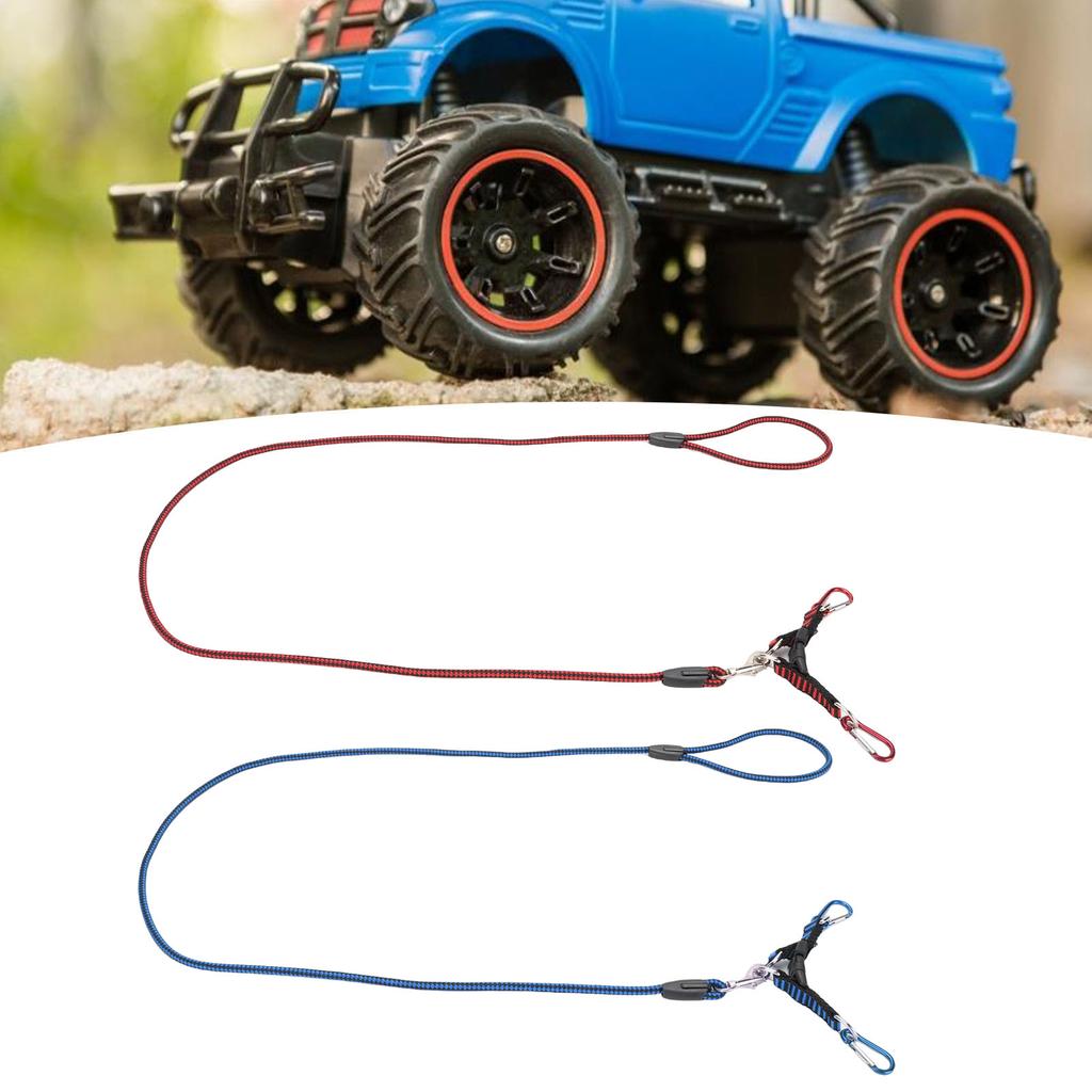 Буксировочный трос подходит для SCX10 1:5 1:8 1:10 Лебедка для радиоуправляемой машины, нейлоновая, для радиоуправляемого краулера, буксировочный трос с крюками