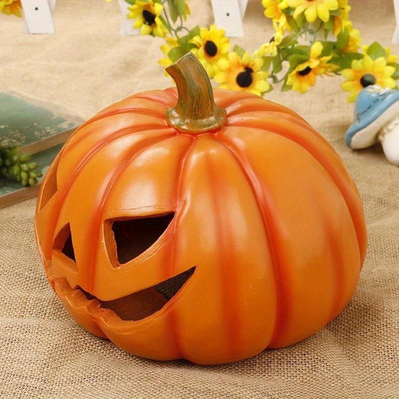 1pc Creative Halloween Pumpkin Decoration Opening Housewarming New Home Gifts Pumpkin Resin Crafts