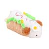 Cute creative poached egg hot dog doll pendant plush doll small pendant burger dog plush toy doll