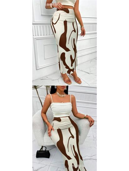 Европейская и американская женская юбка-рыбка с принтом зебры и высокой талией