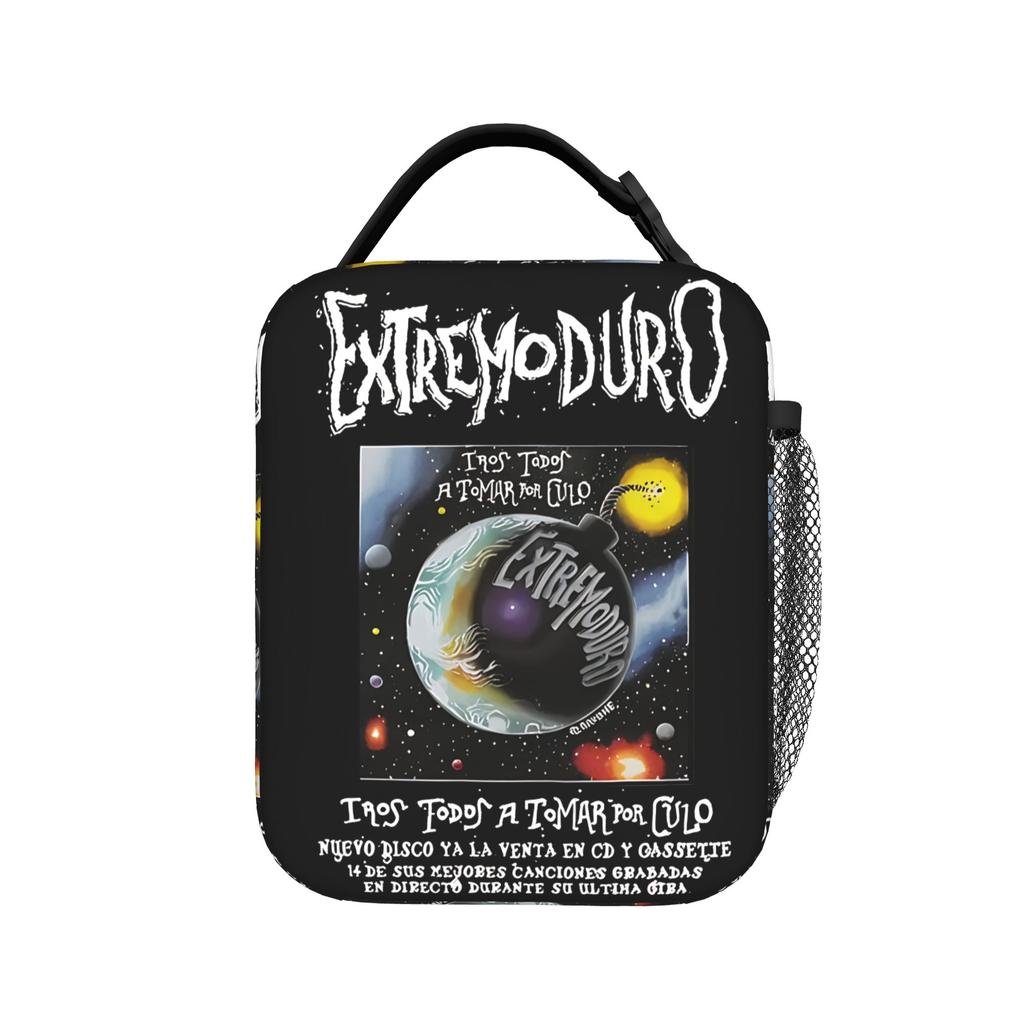 Rock Band EXTREMODURO Tour 2025 Cover Lunch Bag Portable Lunch Box Unisex Office Designer Cooler Bag Fashion Tote Food Bags