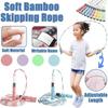 1 шт. Новая скакалка для прыжков 2,8 м ПВХ Тренировочная веревка Мягкая с бусинами Без запутывания Фитнес-скакалка для спортзала для начинающих Взрослых Детей
