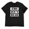 Футболки EMO ISN'T DEAD, одежда больших размеров, рубашки, футболки с принтами, дешевые вещи, однотонные футболки, мужские