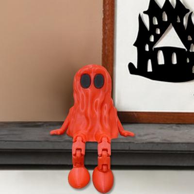 3D-печатное украшение с подвижными суставами, статуэтка в форме привидения, устойчивый к трещинам материал PLA, украшение, подарок на Хэллоуин