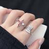 Candy Cross, Dragon-Shaped Snake, Enamel, Dripping Open Ring, Niche Design, High-End Stacking, Personalized Ring.