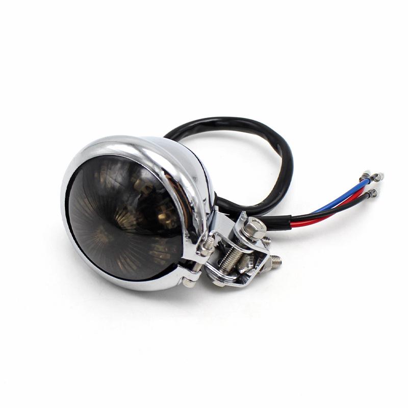 1 шт. Универсальный стоп-сигнал для мотоцикла, задний фонарь для чоппера, для мотоцикла Bobber, 12 В, регулируемый индикатор, мигающий стоп-сигнал