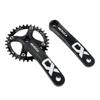 Bicycle Crank Bicycle Crank Set Square Taper BCD104mm 34T Bicycle Crank Arm Set PETCHOR Crank Single 170mm Square Hole with Chainring and Bolts for