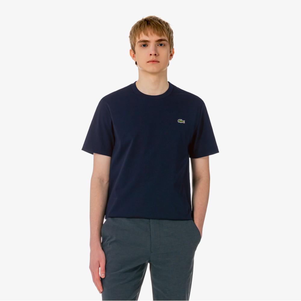 [lacoste] Men's Basic Crew Neck Short Sleeve T-Shirt TH380E-56G166