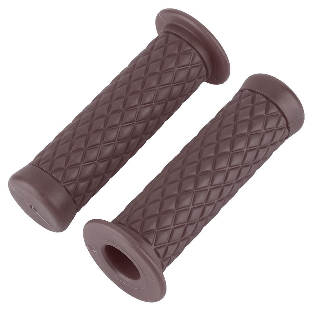 2 шт 22 мм TPU мотоциклетный руль ручки аксессуары(коричневый)