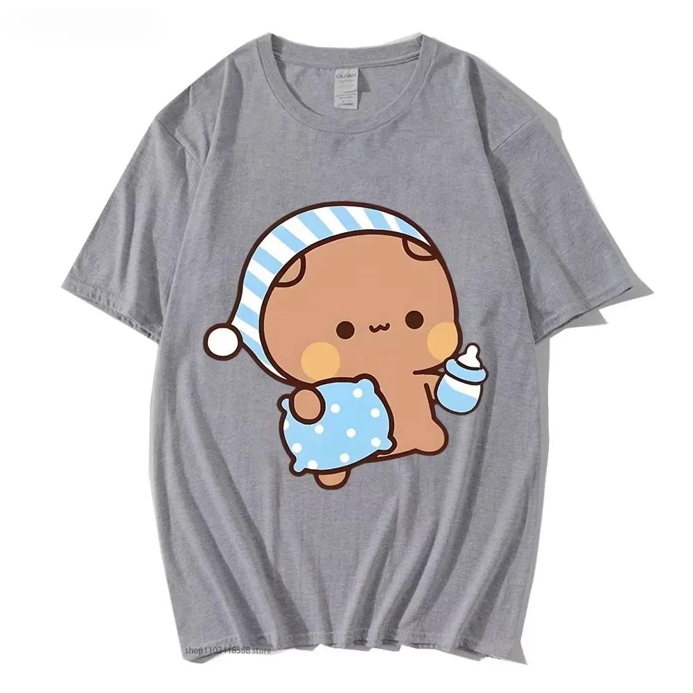 Camiseta De Pareja Con Bonito Panda Bubu Para Dormir Con Camiseta Grfica De Oso Dud Ropa Para Mujercamisetas De Unisexga