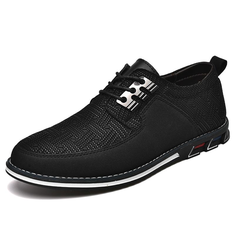 Fashion 2025 Summer Autumn Leather Men Shoes Casual Shoes Lace-Up Loafers Business Wedding Dress Shoe Big Size 38-48 Botas Para Hombre