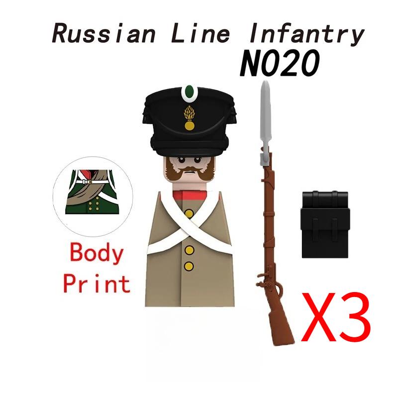 MOC Средневековый Военный Наполеоновские Войны Строительные Блоки Британская Французская Армия Пехота Кавалерия Фигурка Солдата Кирпичный Конструктор
