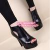 Новые универсальные сексуальные туфли на высоком каблуке-шпильке 11 см, водонепроницаемые, с открытым носком, корейская версия, женские туфли, полые сандалии