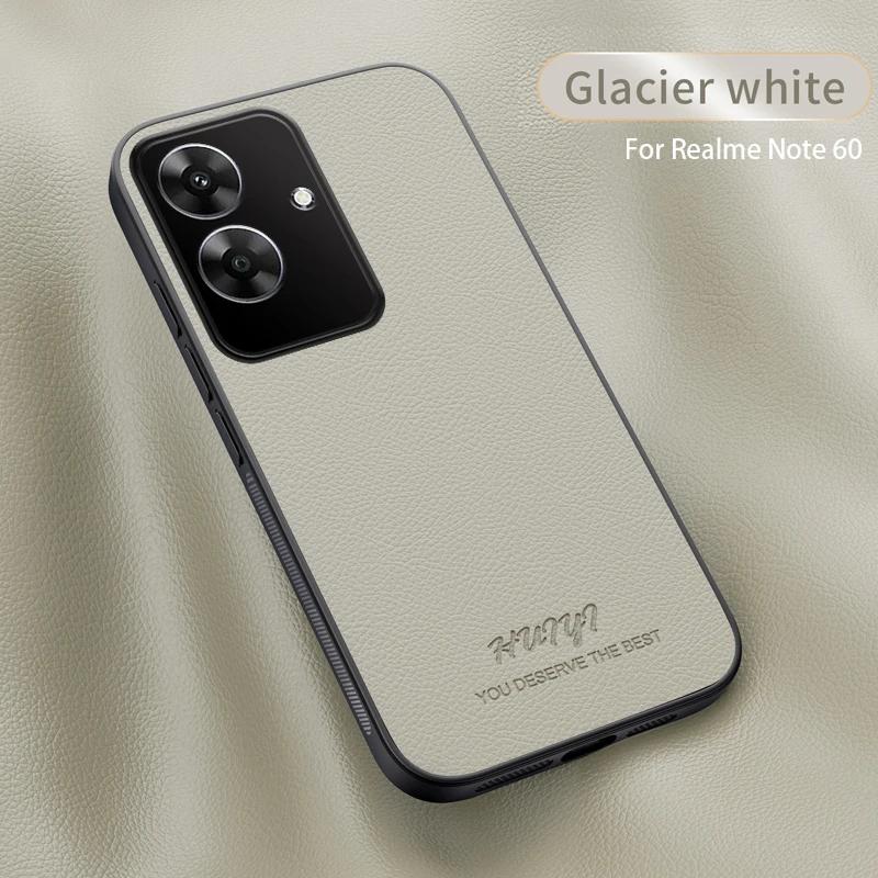 Кожаный чехол для Oppo Realme Note 60 Роскошный Амортизирующий Автомобильный Магнитный Держатель Противоударный Защита от отпечатков пальцев Тонкий Чехол