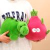 Transformed Into A Small Pitaya Dinosaur Flipping Creative Plush Toy Cute Pink Dinosaur Gift Doll for Girlfriend
