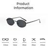 Small Frame Retro Oval Sunglasses Fashionable Men'S And Women'S Street Photography Sunglasses Trendy Round Frame Sunglasses