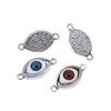Antique Silver Color Eye Connector Charms 30x15mm Brand: WYISYWG 3Pieces Crafts Accessories