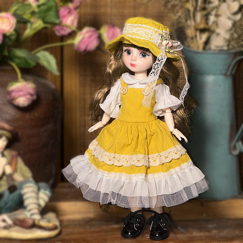 Платье для куклы Лоли Полный набор куклы с 20 шарнирами и расписанным вручную макияжем губ