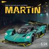 1/24 Scale Diecast Model of Aston Martin Valkyrie Alloy Sports Car Toy with Sound and Light Children Boy Birthday Gift Home Decor