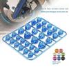 30PCS/Set Plating Motorcycle Head Screw Cover Motorcycle Screw Cap  Modification Accessories
