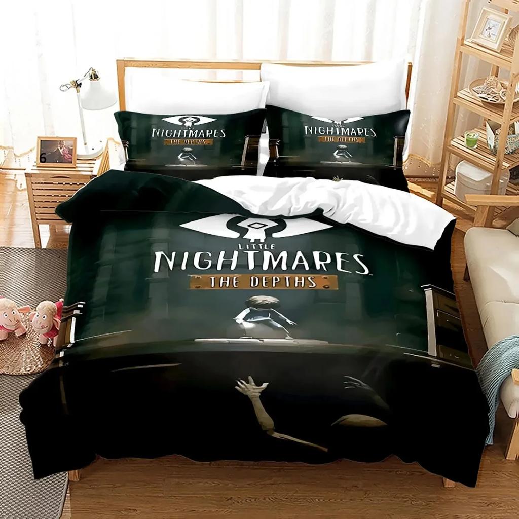 3D Game Little Nightmares Bedding Set Single Twin Full Queen King Size Little Nightmares Bed Set Adult Kid Bedroom Duvet Cover