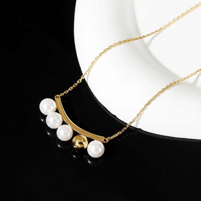 Ожерелье оптом, жемчужная улыбка, цепочка на ключицы, высокий смысл, нишевый дизайн, темперамент, ювелирные аксессуары
