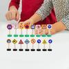 16 деревянных игровых наборов с уличными знаками для дошкольников, обучающая игрушка, обучающий материал, обучающий поезд
