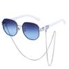 Ожерелье Полоска Солнцезащитные очки Женские Модные Многоугольные Солнцезащитные очки Женские Солнцезащитные очки