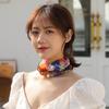 Wave point Ruffle Edge Flower Stripe Female Shawl Printed Scarf Korean Style Scarves Summer Bib