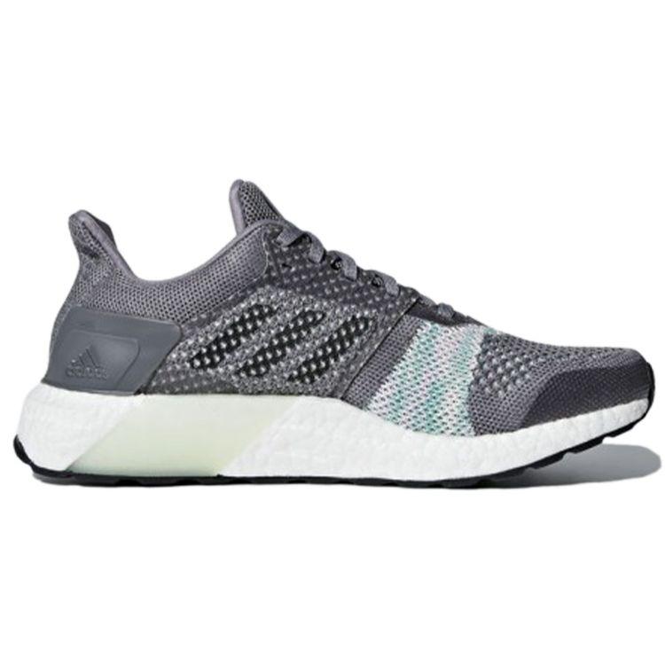 adidas UltraBoost ST Grey Crystal White Женские кроссовки Core-Black Aero-Green CQ2136