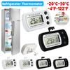 Refrigerator Thermometer Digital Freezer Room Thermometer Waterproof Max/Min Record Record Large LCD Home Kitchen Thermometers