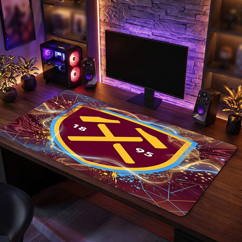 West Ham United Футбольный Принт Большой Коврик для Мыши, Противоскользящий Расширенный Игровой Коврик для Стола для Офиса Дома