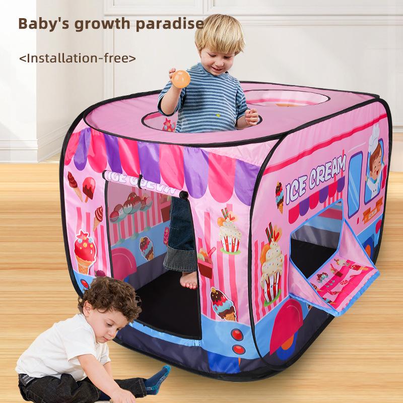 Free Shipping: Foldable Kids' Car Tent and Ball Pool for Indoor Play