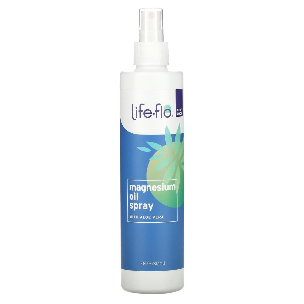 Life-flo, Магниевое масло-спрей с алоэ вера, 8 жидких унций (237 мл)