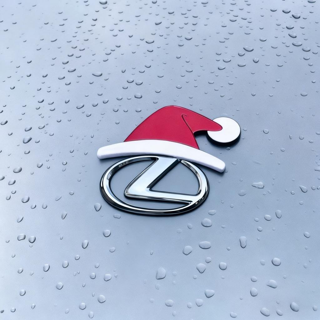 cqsvmy1 1PC Car 3D Christmas Hat Creative Sticker Decoration for Lexus ES300 RX330 RX300 GS300 IS250 IS200 CT200h IS300 NX RX LX GX GS