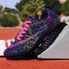 Men Running Sprint Shoes Track Spike Soft Professional Athletic Long Jump Light Weight Field Non Slip Racing Match