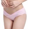 Хлопковое нижнее белье для беременных с низкой посадкой для середины и поздних сроков беременности - Весна/Осень, Бесшовные трусики-слипы с треугольной вставкой для поддержки живота