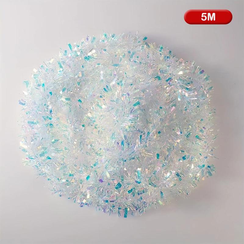 2/5/10 м Сделай сам Рождественские украшения Полоска Разноцветные полоски Венок Рождественская блестящая гирлянда Мишура Лента