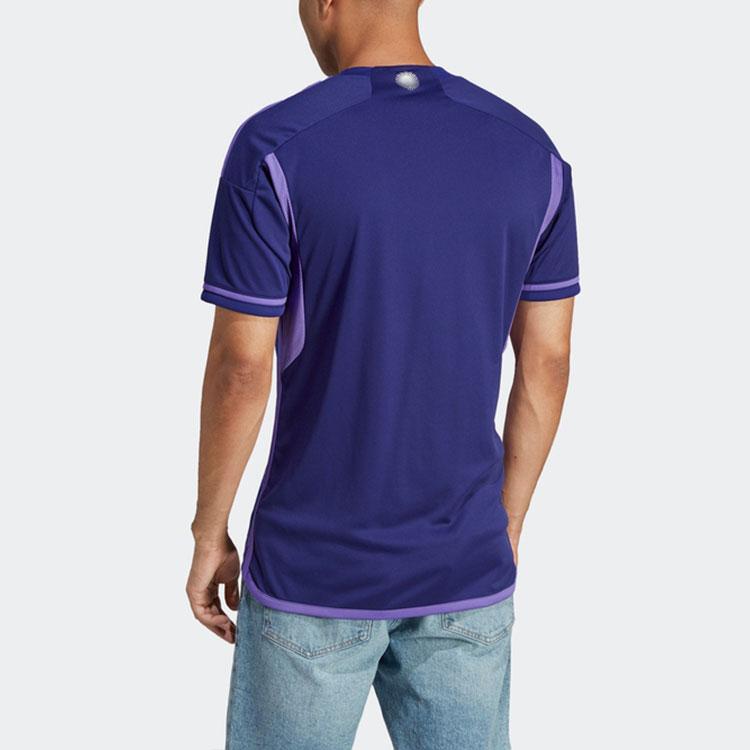 Adidas Аргентина 2022-23 Месси выездная майка Legacy Indigo/Purple Rush Мужская уличная одежда HF2159