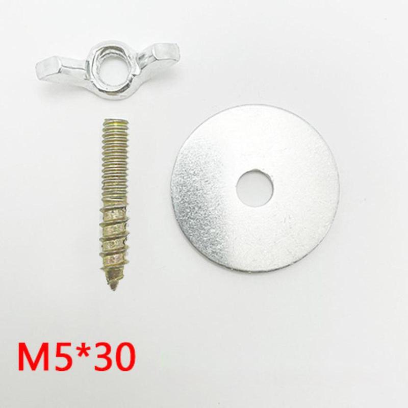 10 Pieces M5*30 Bird Perches Fitting Screws Nut Kits Bird Cage Screws Nut Screw Mount Kits for Rack Building Wood Birds Perch