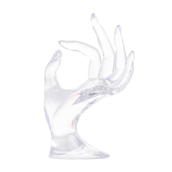 OK Жест Держатель для ювелирных изделий в форме руки Современный сверхмощный пластиковый настольный ожерелье Кольцо Браслет Органайзер для шоу Стойка-стойка