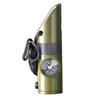 7-In-1 Multifunctional Whistle with Compass Thermometer Magnifier Reflector Mirror LED Light Outdoor Hiking Hunting Camping Emergency Survival Tool
