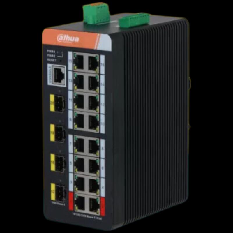 Dahua Gigabit Managed Industrial PoE Switch CN plug (adapter included)