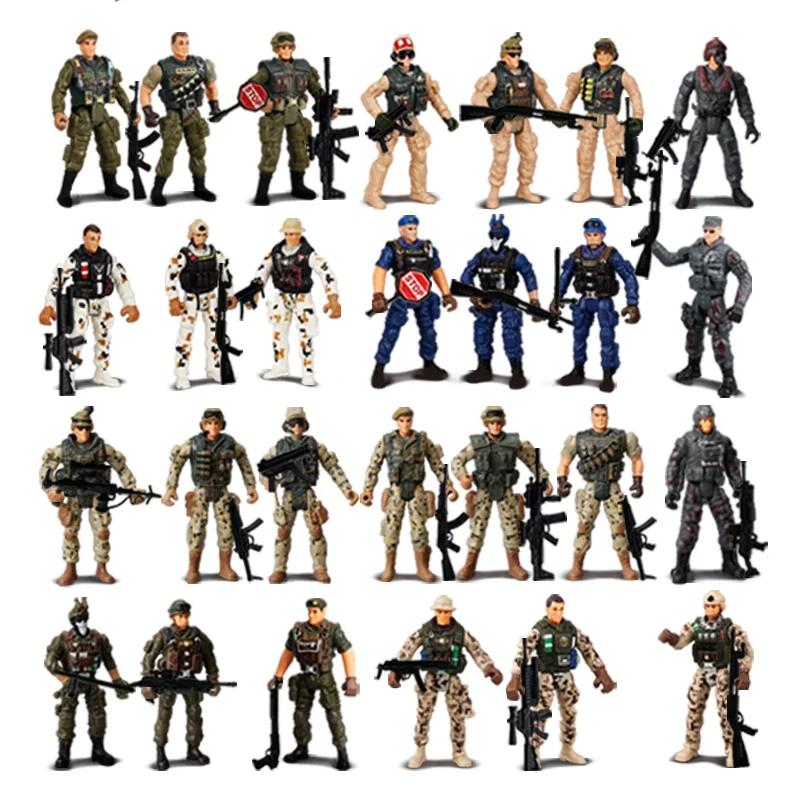 Игрушка Парашют Армия Полиция Военный Снег Флот Солдат Фигурка Игрушка Ручной Запуск Детская Игра для Мальчика Детей Рождественский Подарок