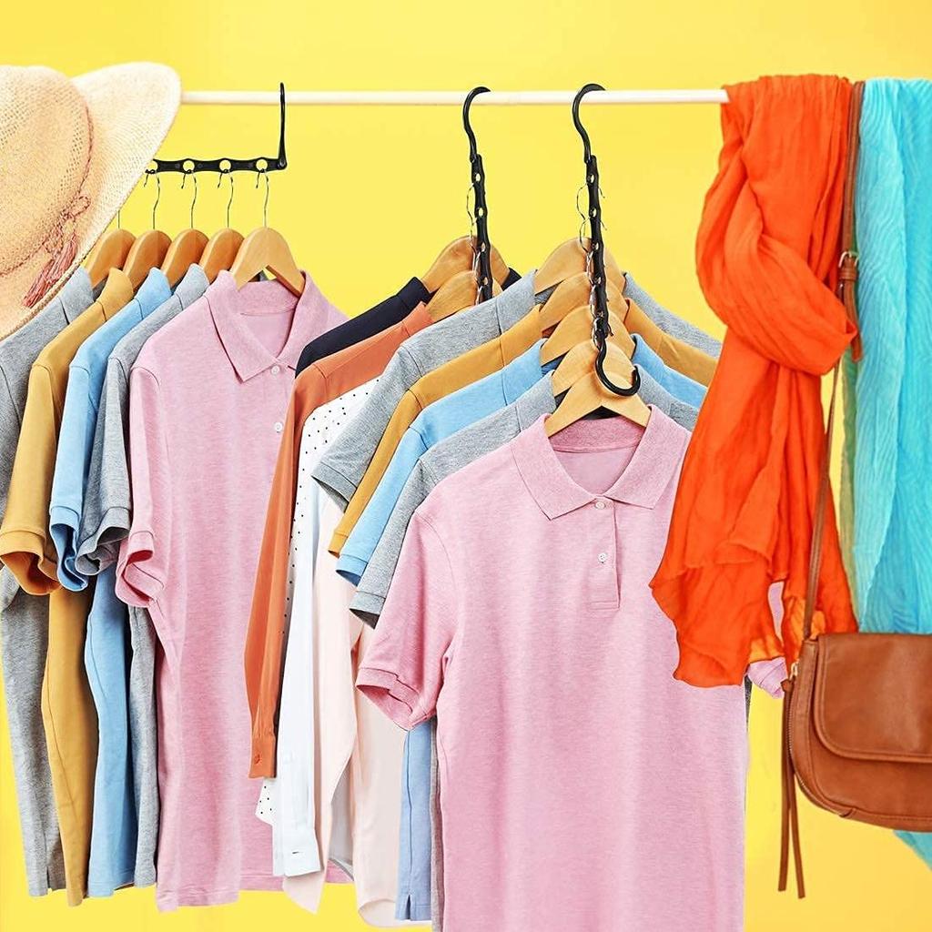 1 шт. волшебные вешалки, экономящие место, вешалки для шкафа, вешалка для экономии места, органайзер, многофункциональные вешалки, прочный пластик для хранения тяжелой одежды