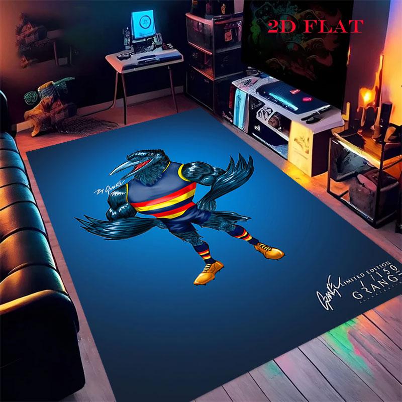 Collingwood Magpies Carpet Rug for Living Room Bedroom Home Sofa Decoration,Kids play Nonslip Floor Mat