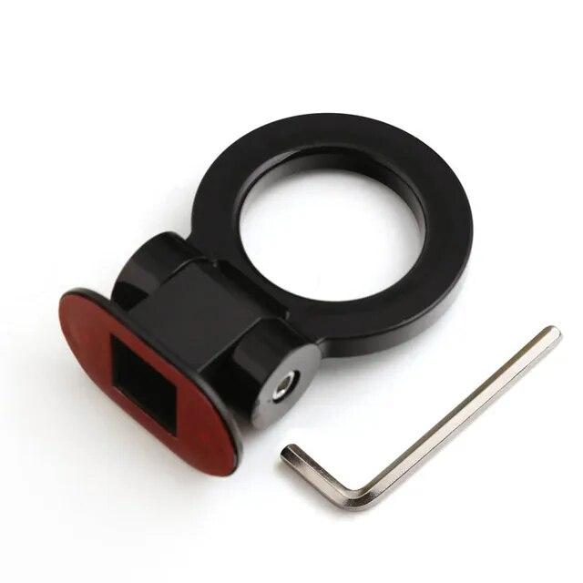 2 Designs Car Styling Trailer Hooks Sticker Decoration Car Auto Rear Front Trailer Simulation Racing Ring Vehicle Towing Hook