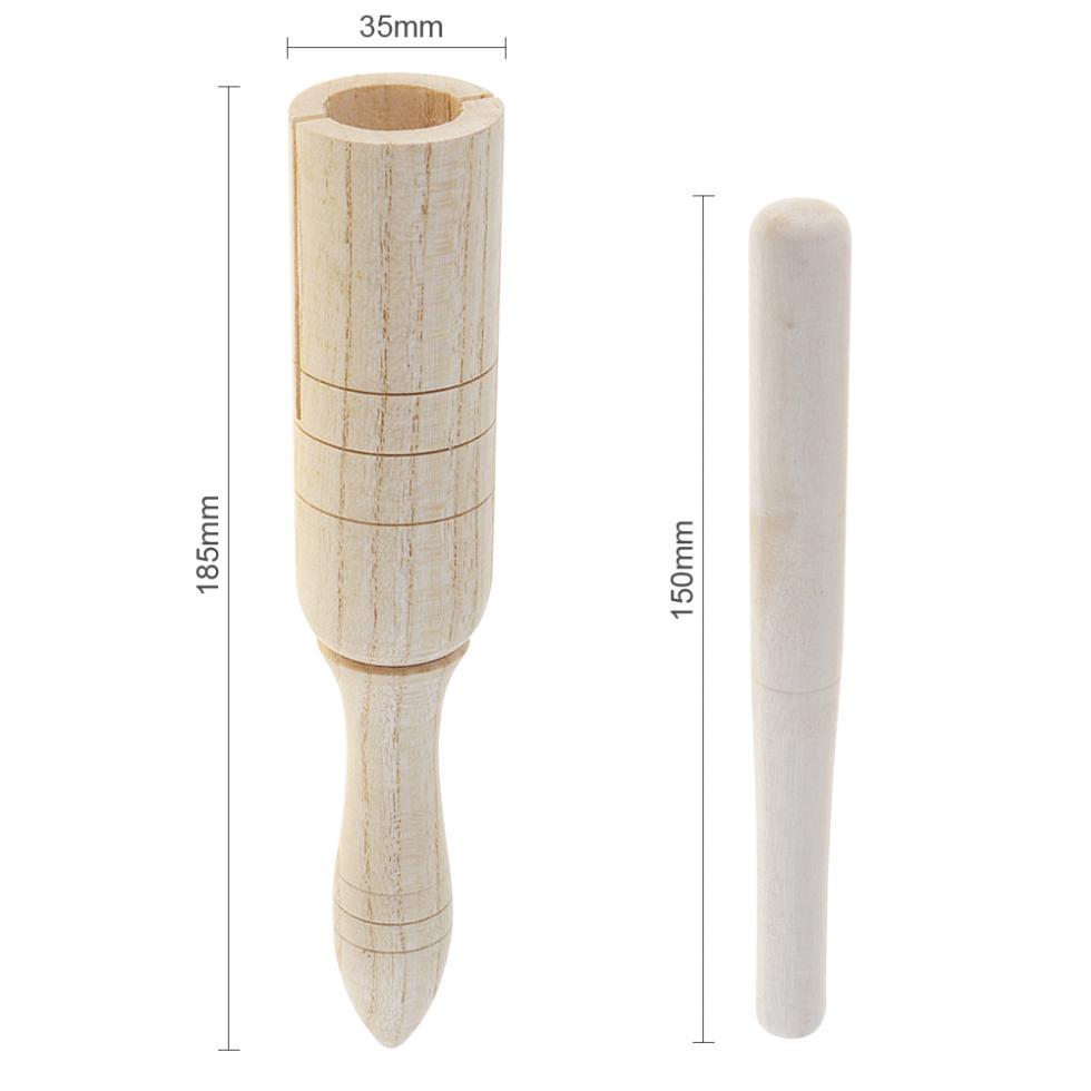 Звуковая трубка Деревянная ворона Детский подарок Деревянный эхолот Музыкальная игрушка Перкуссия Детский образовательный инструмент